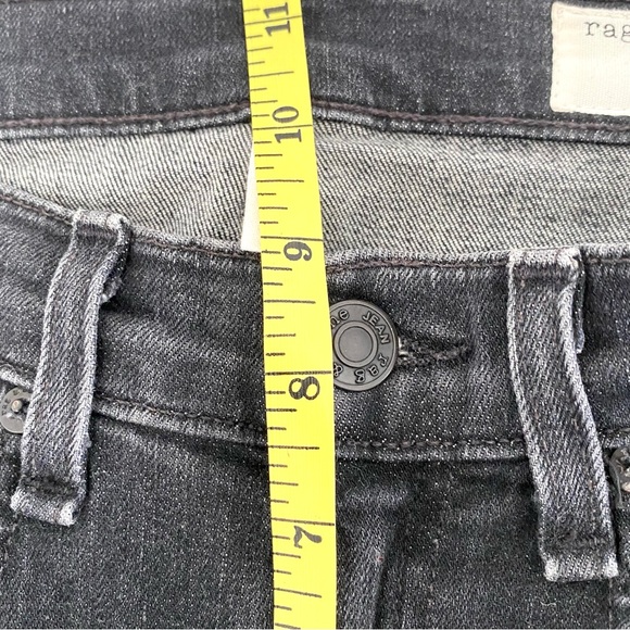 RAG & BONE Skinny Jeans with Open Hem in Concrete Wash - Picture 11 of 12